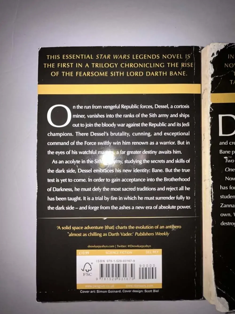 Star Wars: The Darth Bane Trilogy (Path of Destruction, Rule of Two, Dynasty of